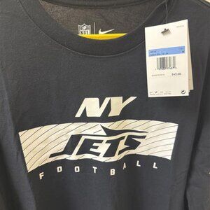 NWT: Nike NFL New York Jets Long Sleeve Black T-Shirt - Medium